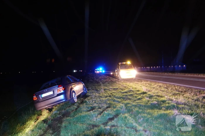 Automobilist verliest de macht over het stuur