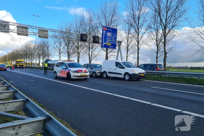 Flinke file na kop-staartaanrijding