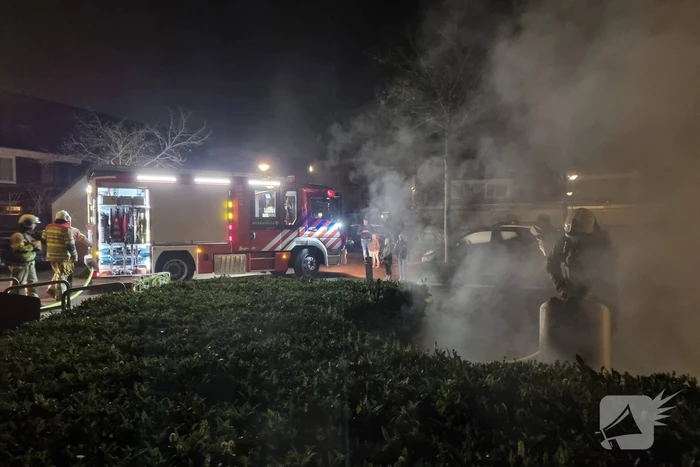 Veel rookontwikkeling door brand in container