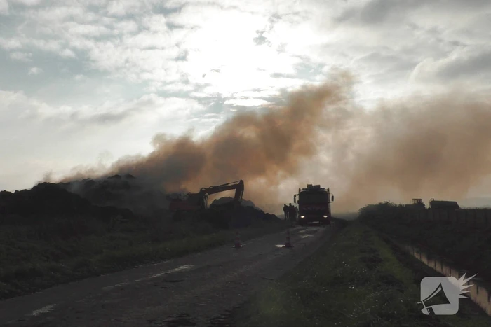 Flinke rookontwikkeling bij brand in hooibaal