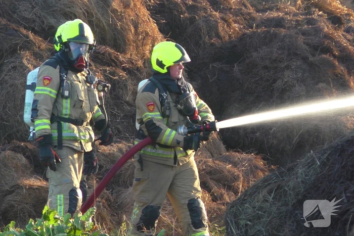 Flinke rookontwikkeling bij brand in hooibaal