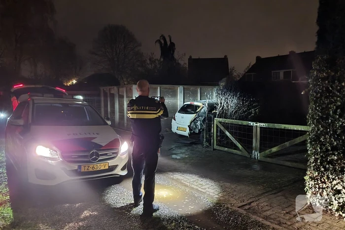 Veel schade aan auto en coniferenhaag na brand