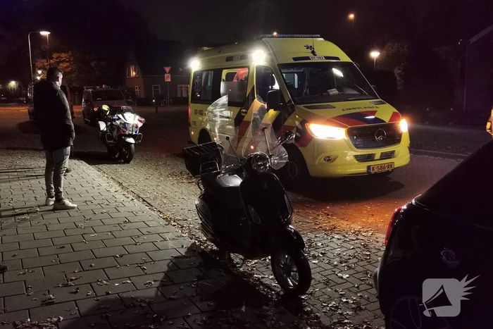 Scooterrijdster gewond na harde val