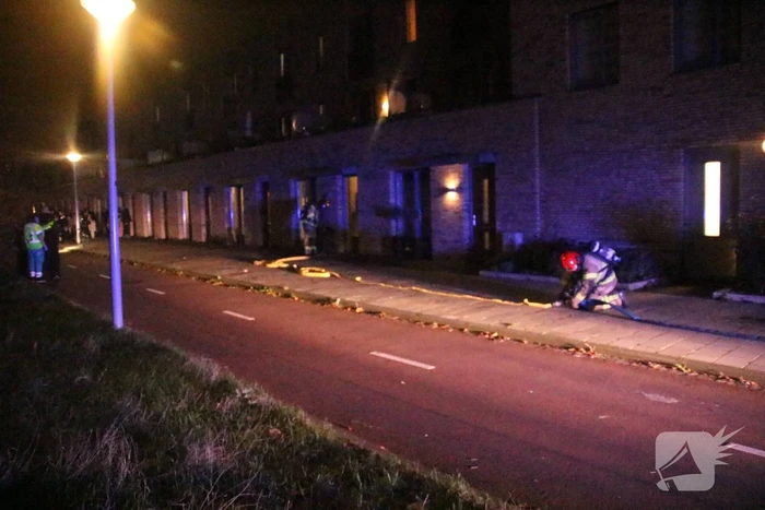 Veel bekijks bij brand in woning