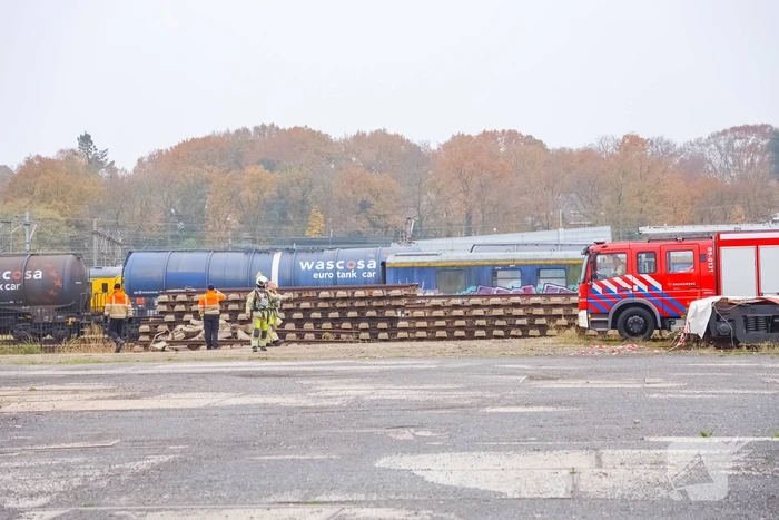 Mogelijk brand in trein bij De Rijtuigenloods