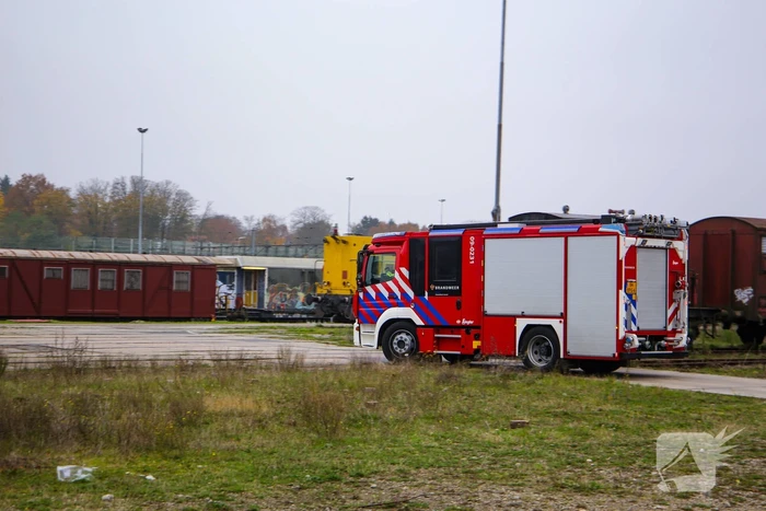 Mogelijk brand in trein bij De Rijtuigenloods