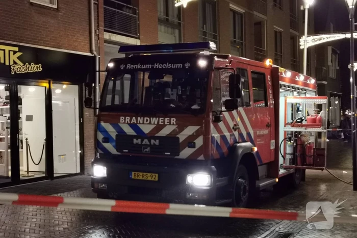 Appartementen ontruimd door brand in winkelpand