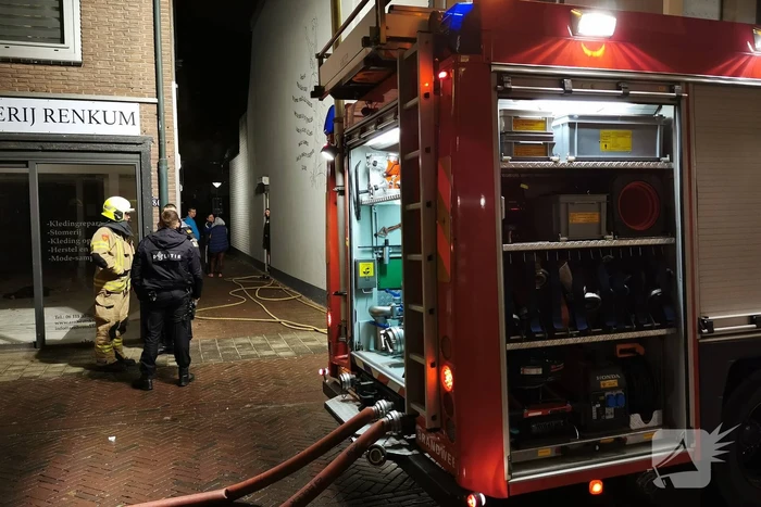 Appartementen ontruimd door brand in winkelpand