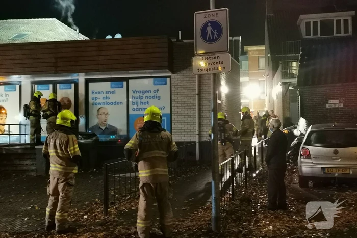 Appartementen ontruimd door brand in winkelpand