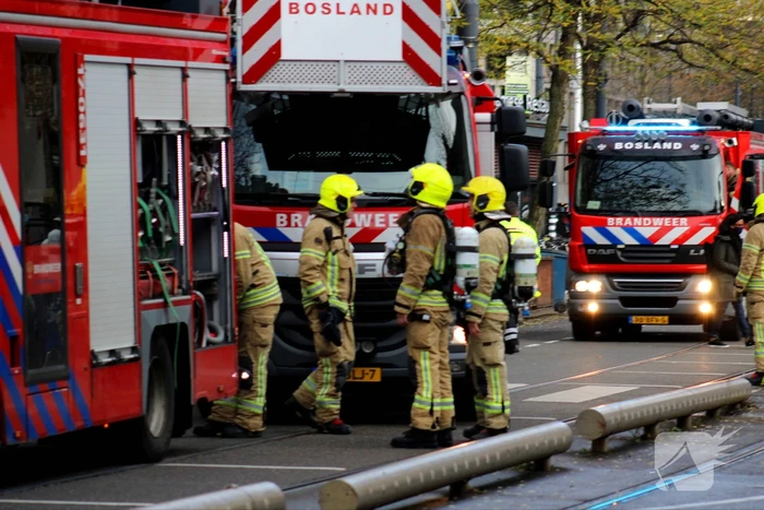 Bovenwoning geventileerd na brand