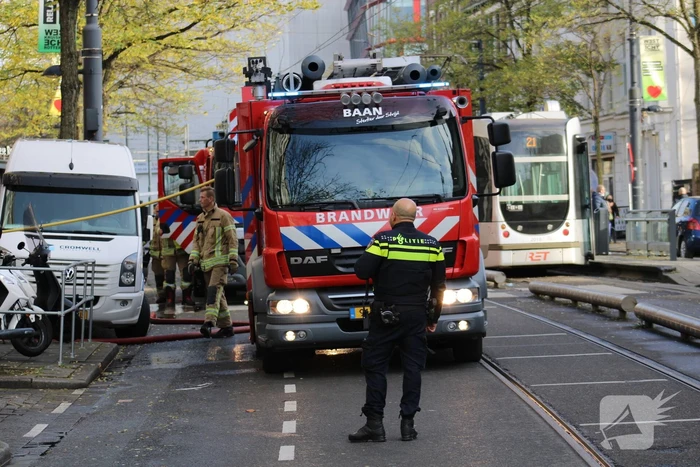 Bovenwoning geventileerd na brand