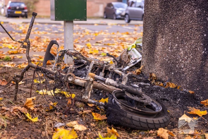 Opnieuw gaat een Go Sharing-deelscooter in de hens