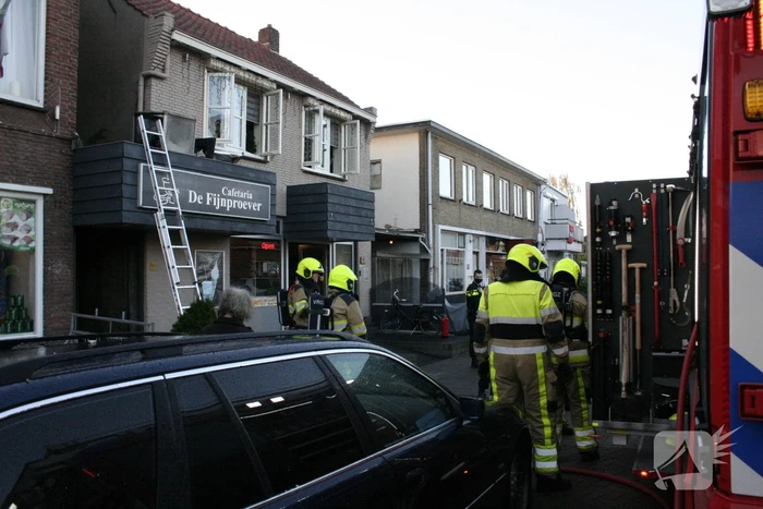 Brand in cafetaria