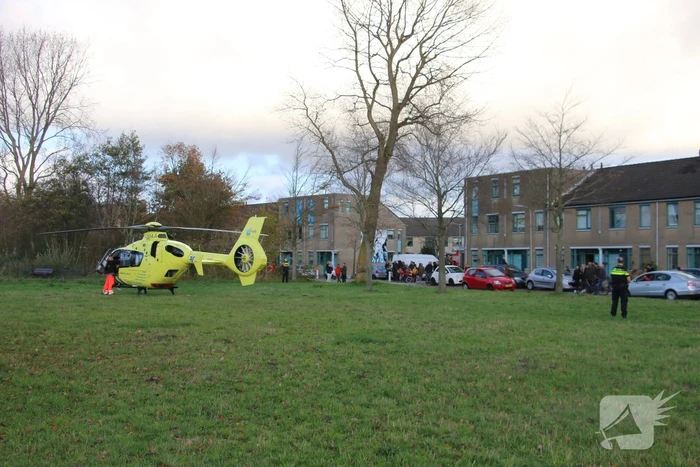 Traumahelikopter trekt veel bekijks bij inzet