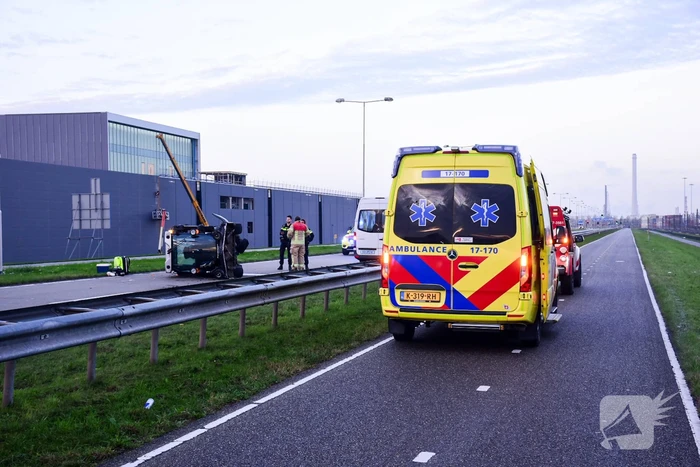 Bestuurder grasmaaier gewond bij aanrijding