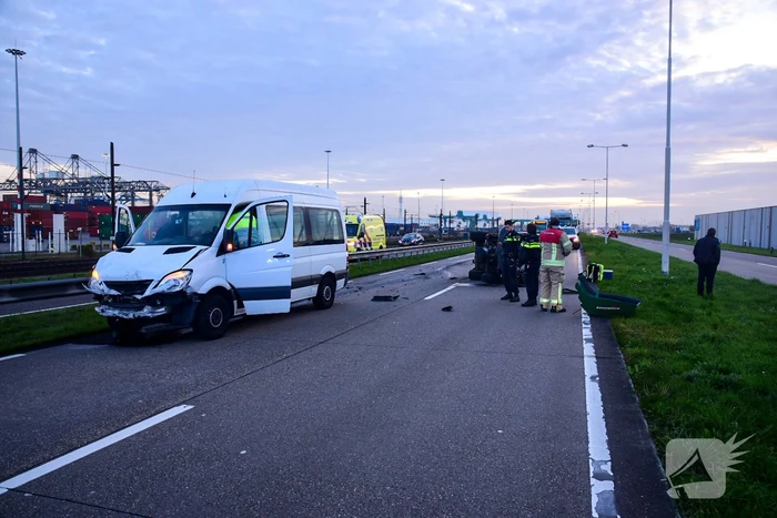 Bestuurder grasmaaier gewond bij aanrijding