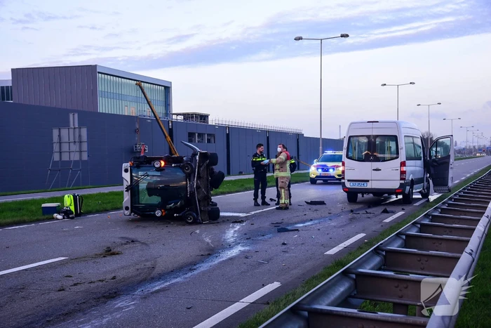 Bestuurder grasmaaier gewond bij aanrijding