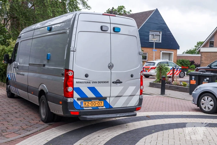 Onbekende stoffen aangetroffen in woning