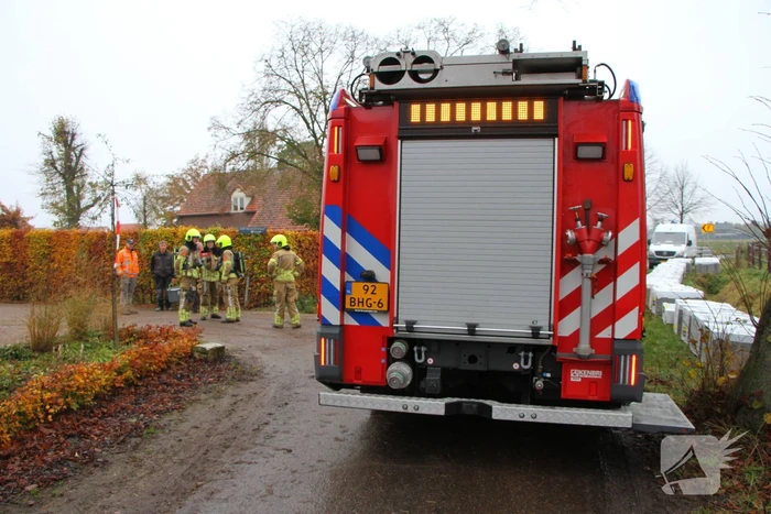 Gasleiding geraakt bij werkzaamheden