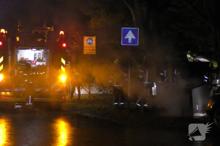 Brand in een ondergrondse container