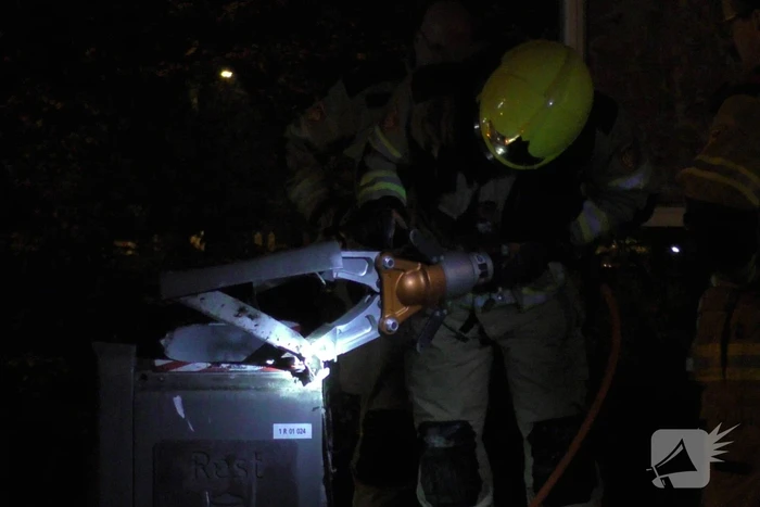 Brand in een ondergrondse container
