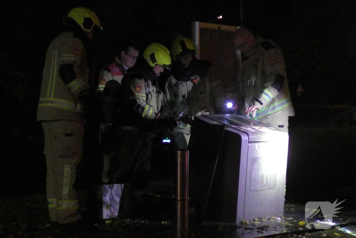 Brand in een ondergrondse container