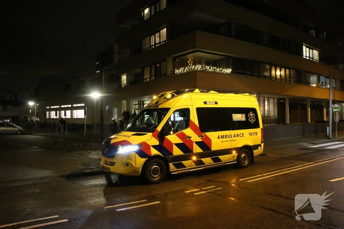 Persoon gewond na val van trap