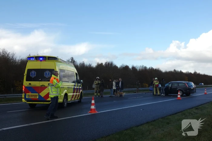 Ongeval tussen meerdere voertuigen