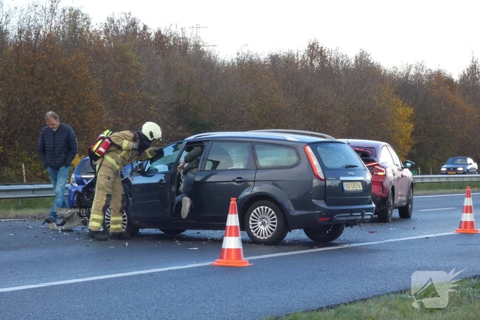 Ongeval tussen meerdere voertuigen