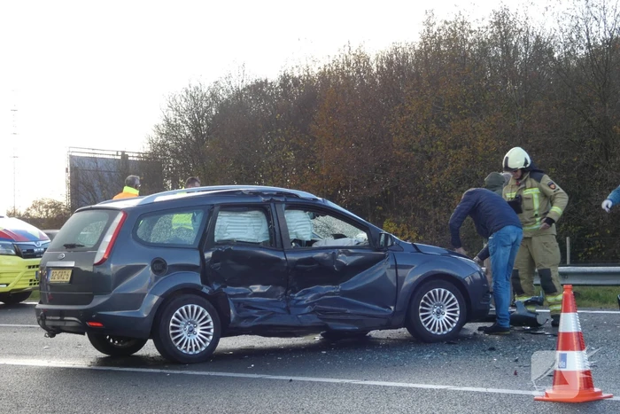 Ongeval tussen meerdere voertuigen