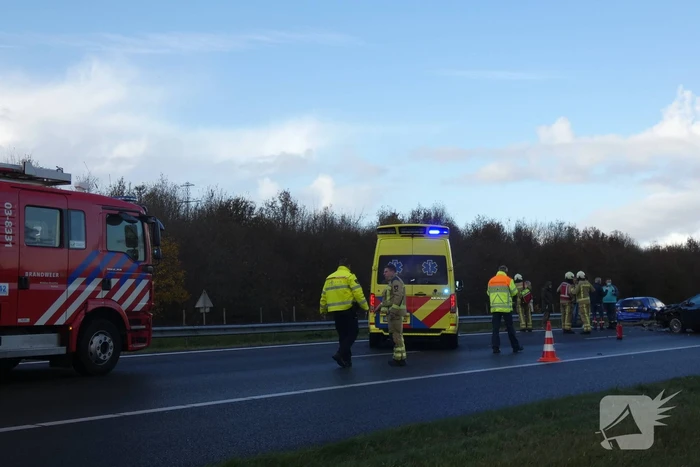 Ongeval tussen meerdere voertuigen