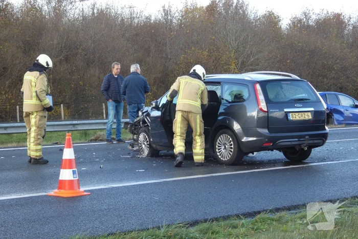 Ongeval tussen meerdere voertuigen