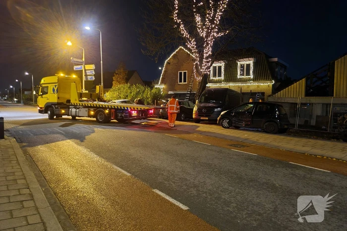 Schade aan personenauto's door botsing
