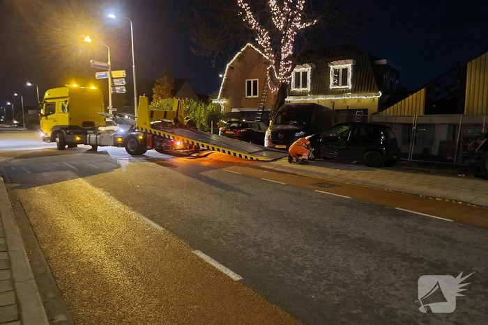 Schade aan personenauto's door botsing
