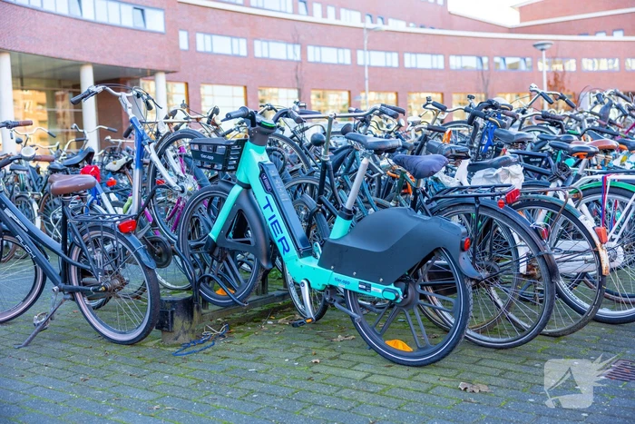 Elektrische deelfietsen klaar voor gebruik