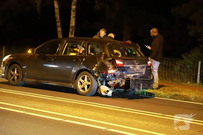 Gewonde door kop-staart botsing