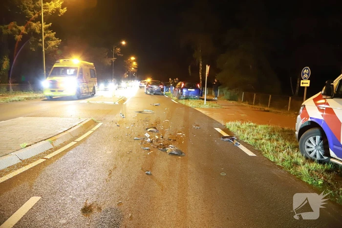 Gewonde door kop-staart botsing
