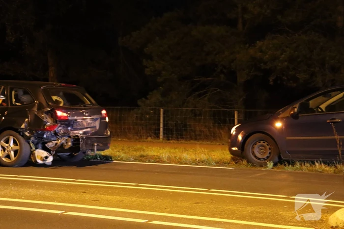 Gewonde door kop-staart botsing