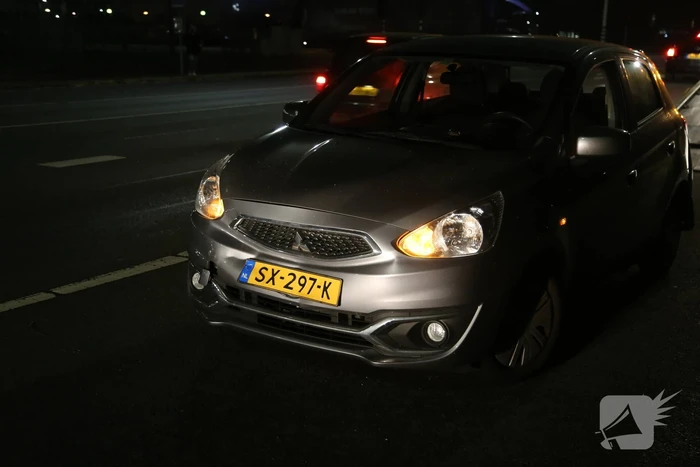 Kettingbotsing tussen vier voertuigen
