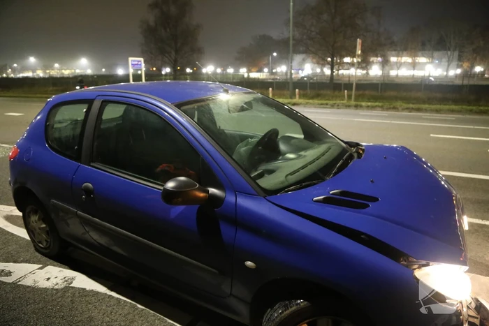 Kettingbotsing tussen vier voertuigen