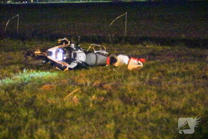 Motorrijder raakt zwaargewond na val