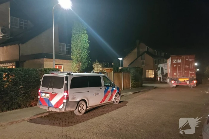Diesellucht door brandstoflekkage in vrachtwagen