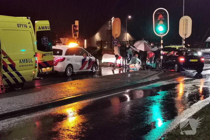 Scooterrijder gewond na val