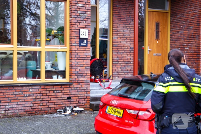Keukenapparatuur vat vlam