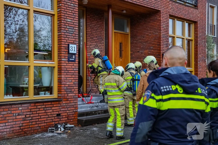 Keukenapparatuur vat vlam
