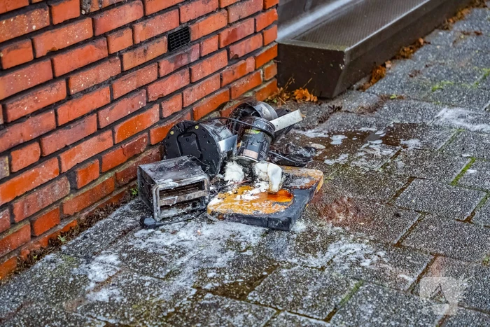 Keukenapparatuur vat vlam