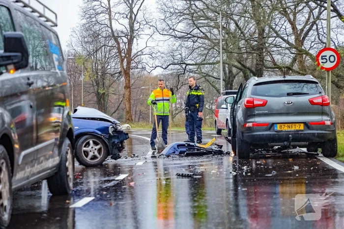 Vier personen gewond bij ongeval