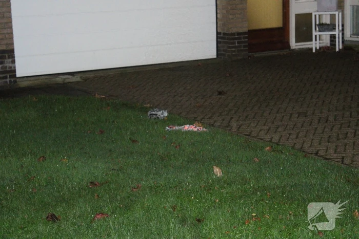 Brandweer blust brand in schoorsteen van woning