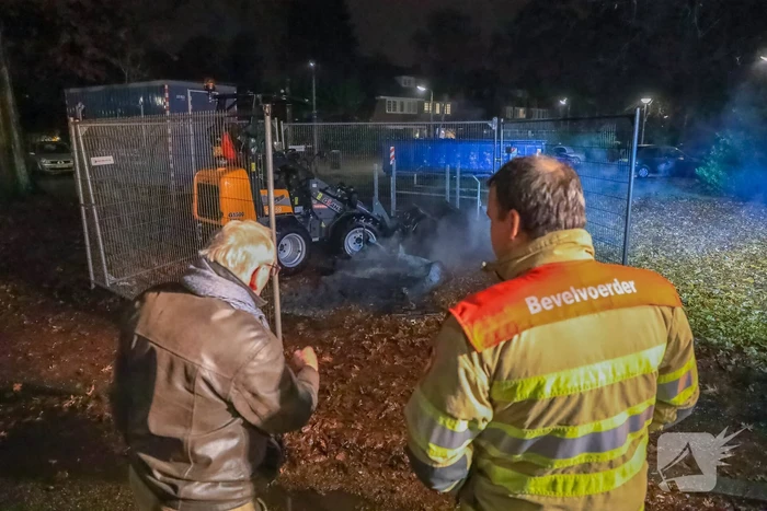 Veel rookontwikkeling door brand in dixi