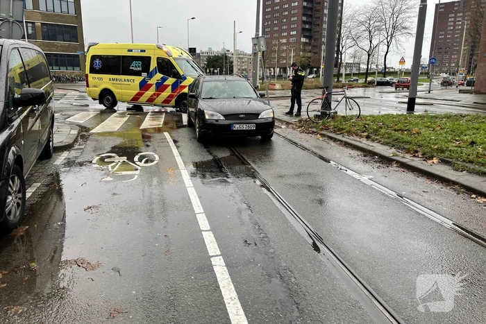 Ongeval tussen auto en fietser